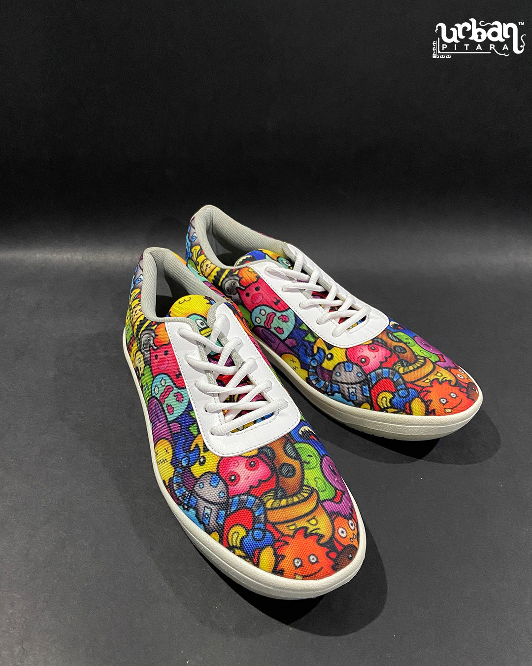 Cute Toon Doodle Canvas Sneakers