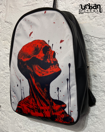 Dead Yet Faux Leather D Backpack