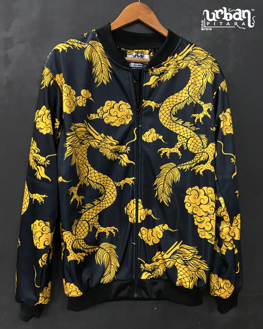 Dragon Master Black Bomber Jacket