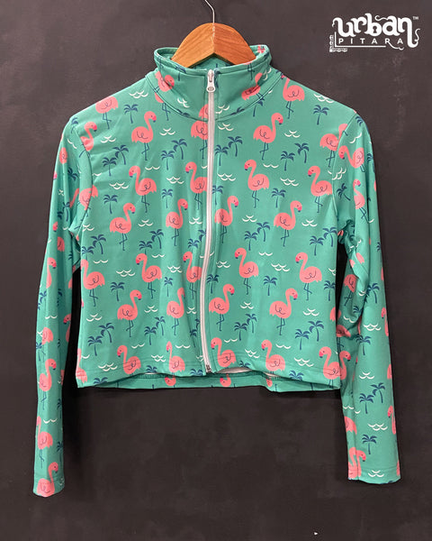 Flamingo Athleisure Crop Jacket