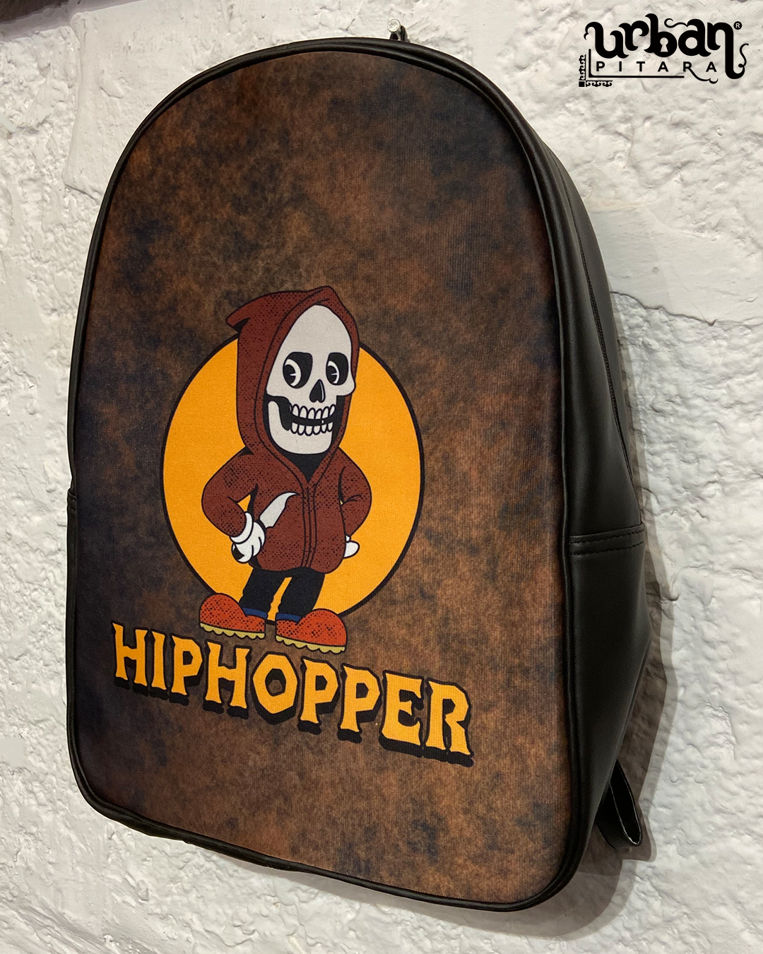 Hiphopper Faux Leather D Backpack