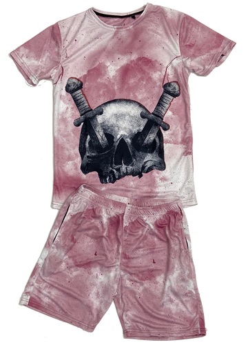 Scabbard Skull T-shirt and Shorts Combo