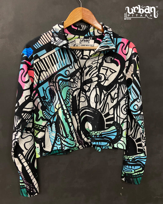 Soul Music Athleisure Crop Jacket