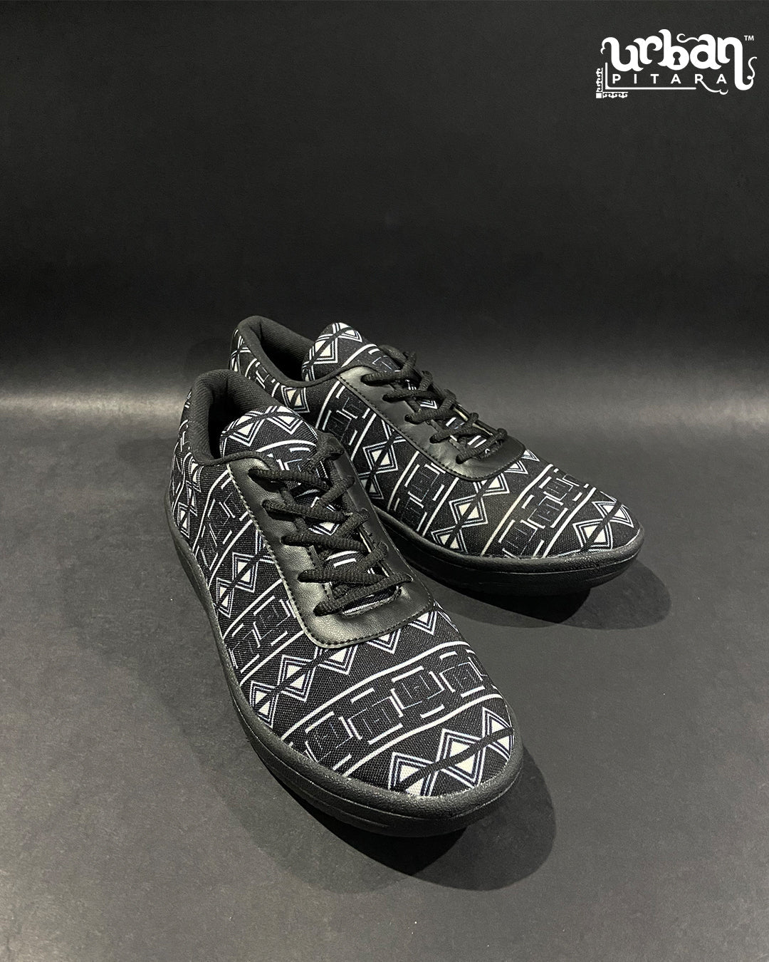 Black tribal Canvas Sneakers