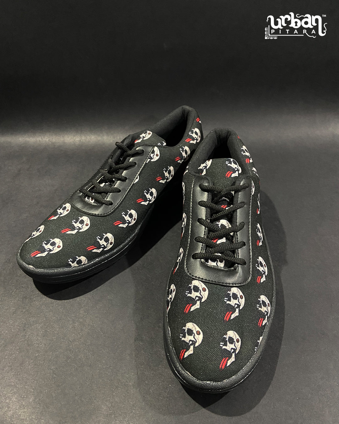 Trippy Skull Canvas Sneakers