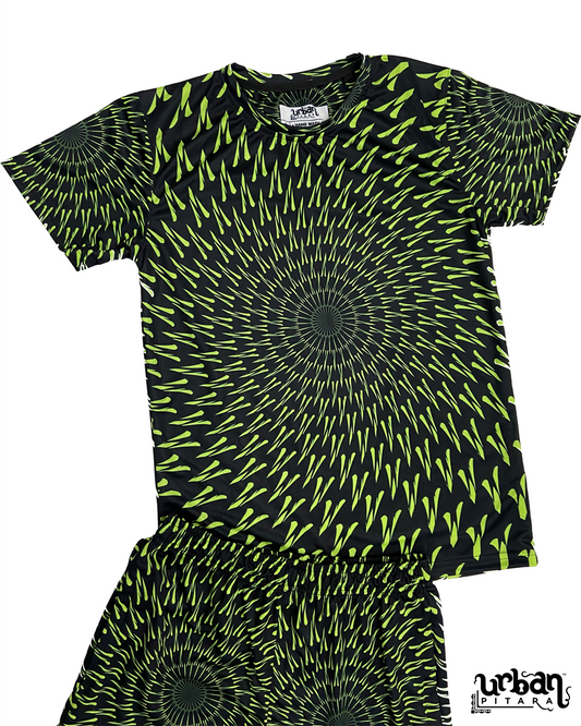 Neon Illusion T-shirt and Shorts Combo