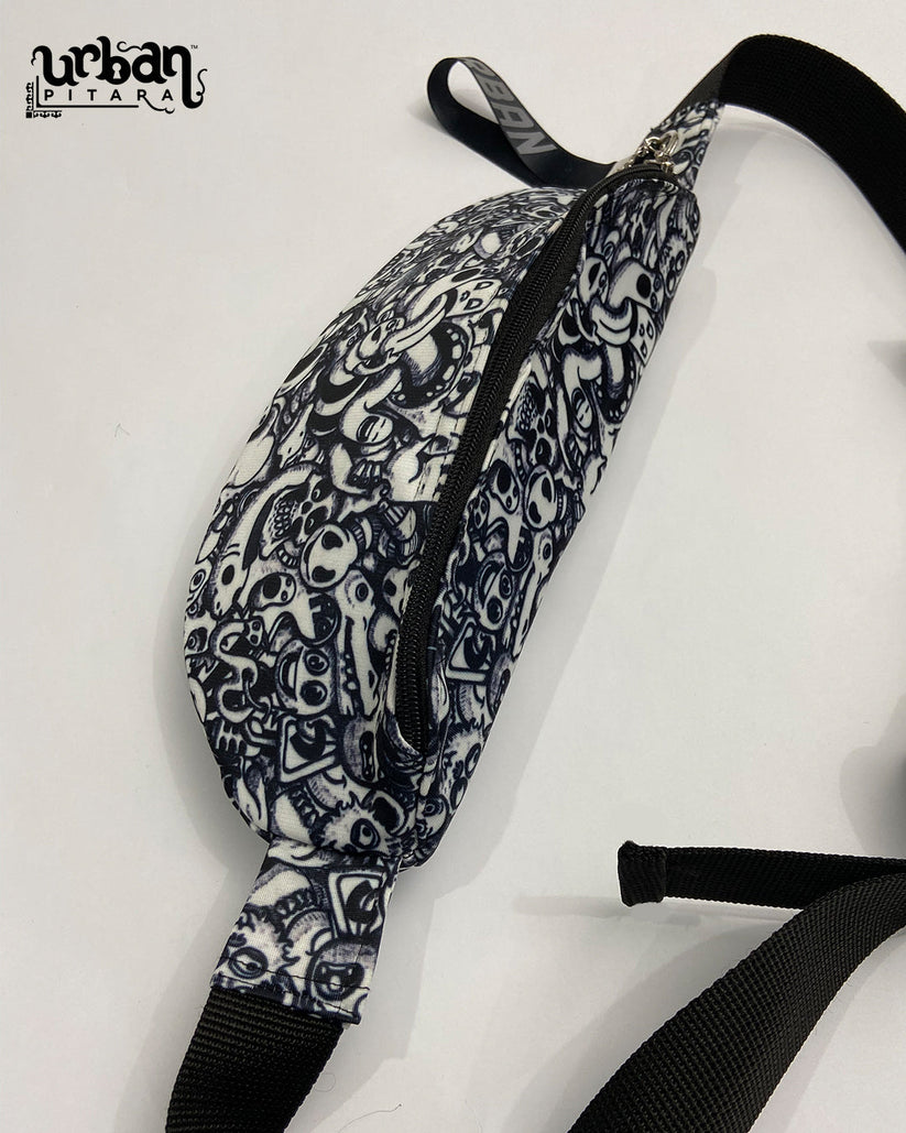 White Anime Fanny Pack